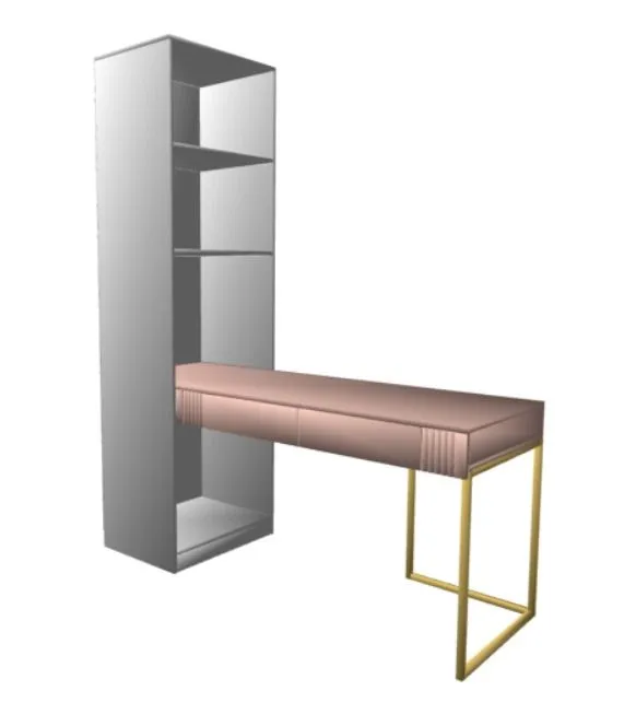 НЕСт Стол со стеллажом Мишель 1600*600*2000 мм