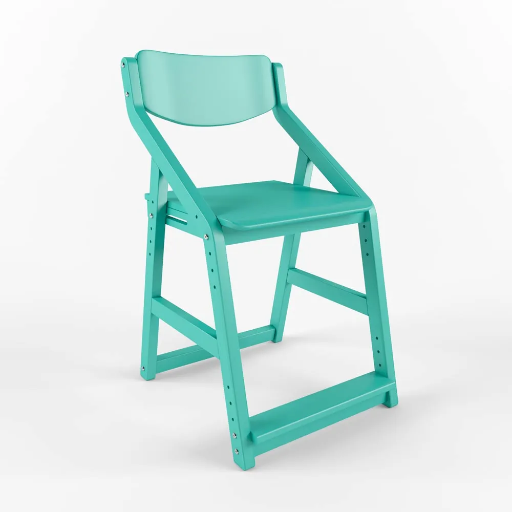 Стул растущий «Робин Wood» аква