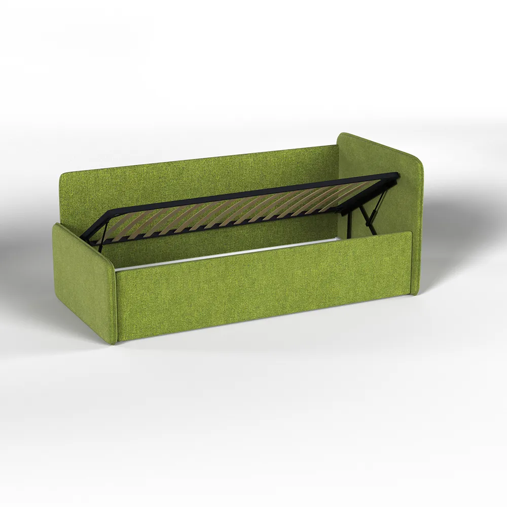 Тахта с подъемным механизмом Рогожка олива