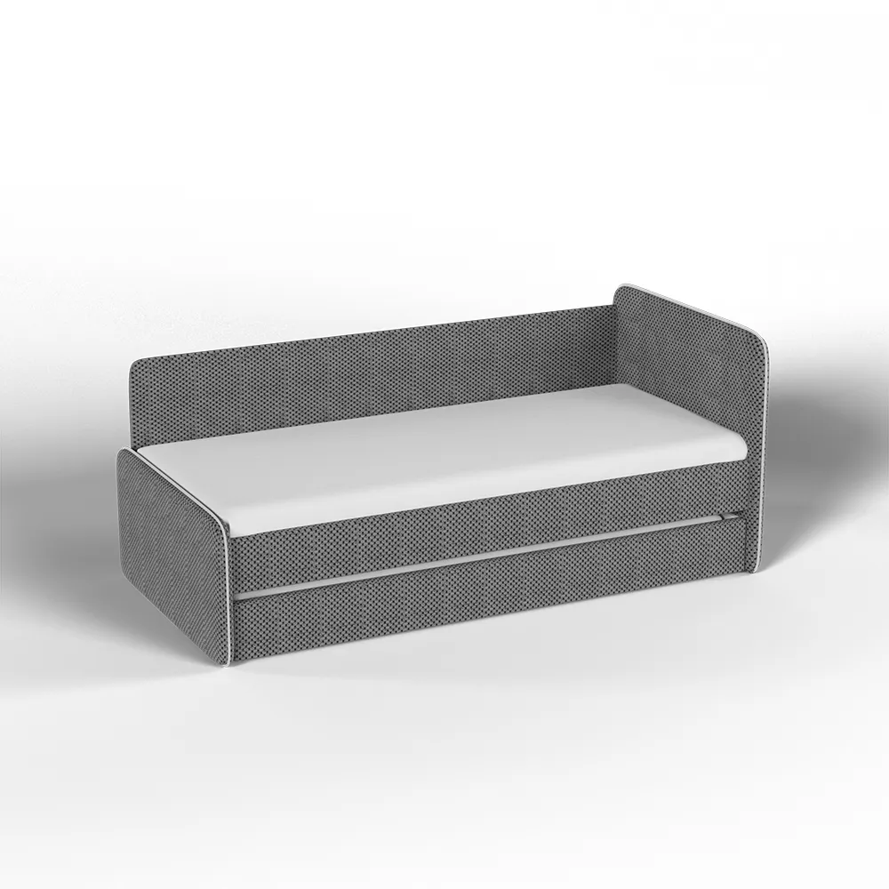 Тахта мягкая Айрис велюр CITUS темно-серый с доп. спальным местом