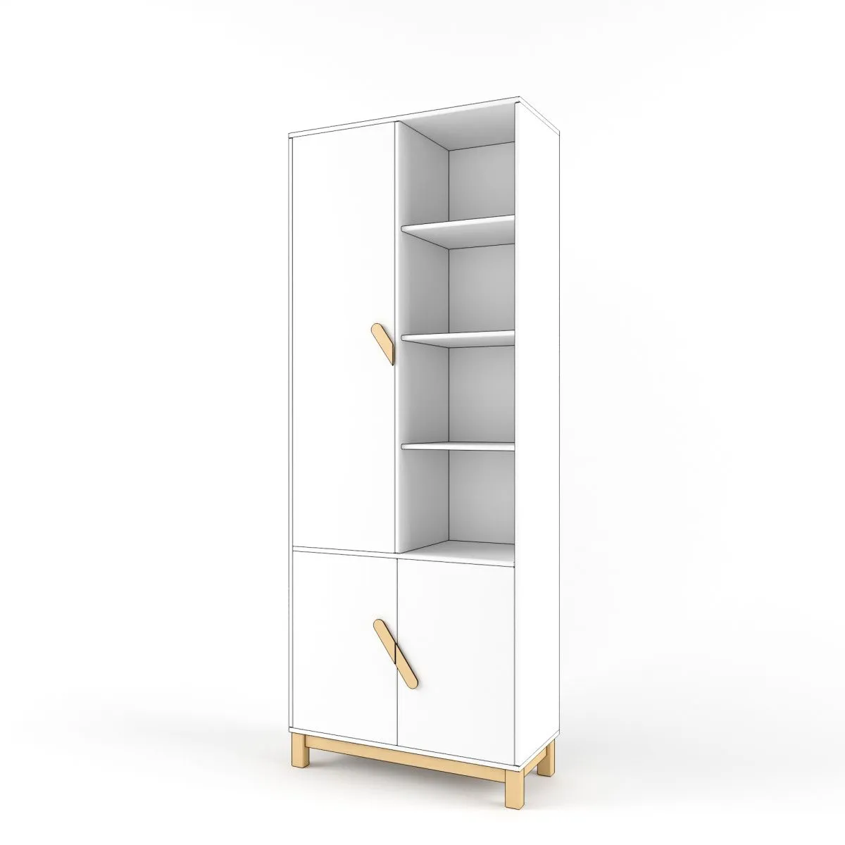 Стеллаж широкий левый