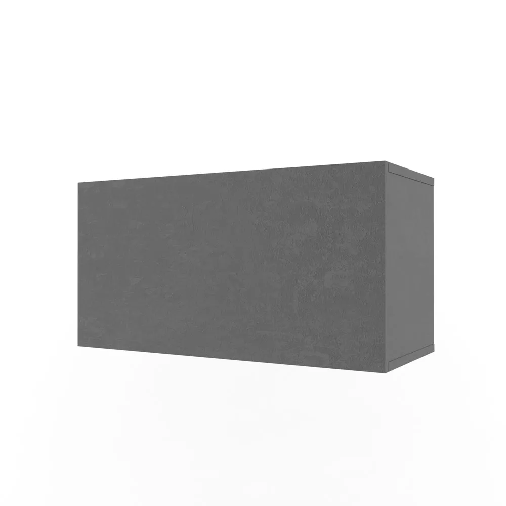 Полка 2 Куба с фасадом серая