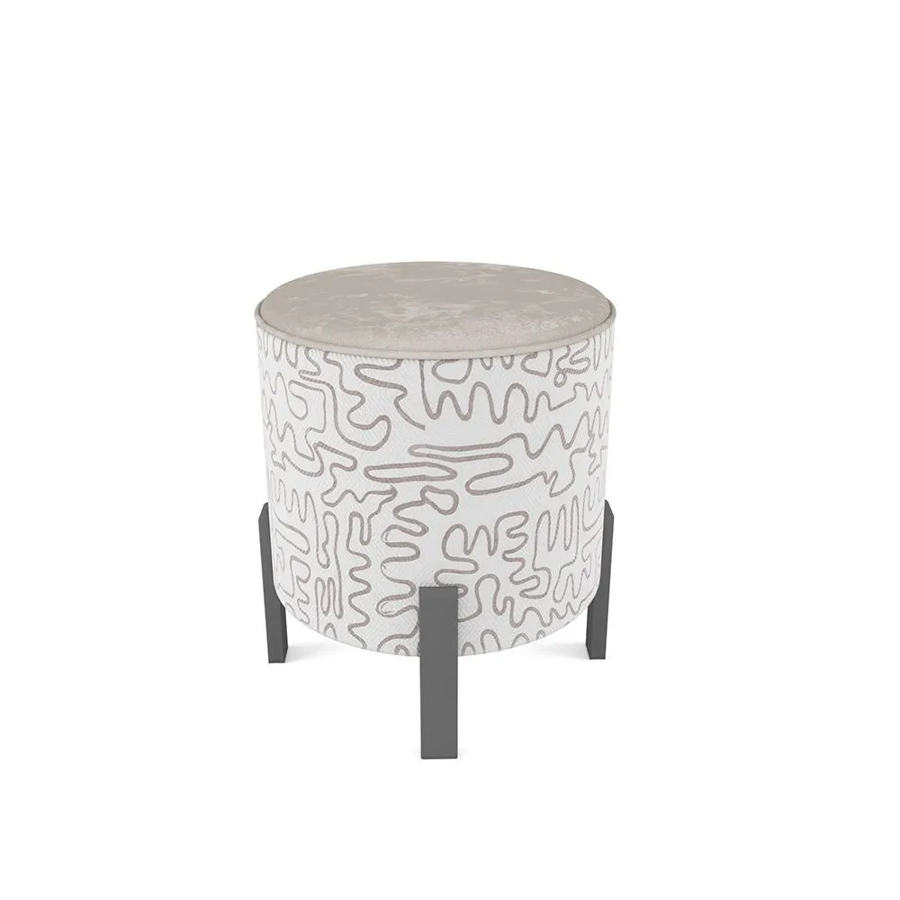 Пуф Латте+Инкас, ножки серые 1