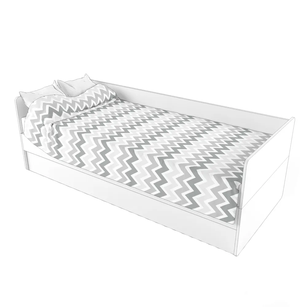 Покрывало для кровати зигзаг