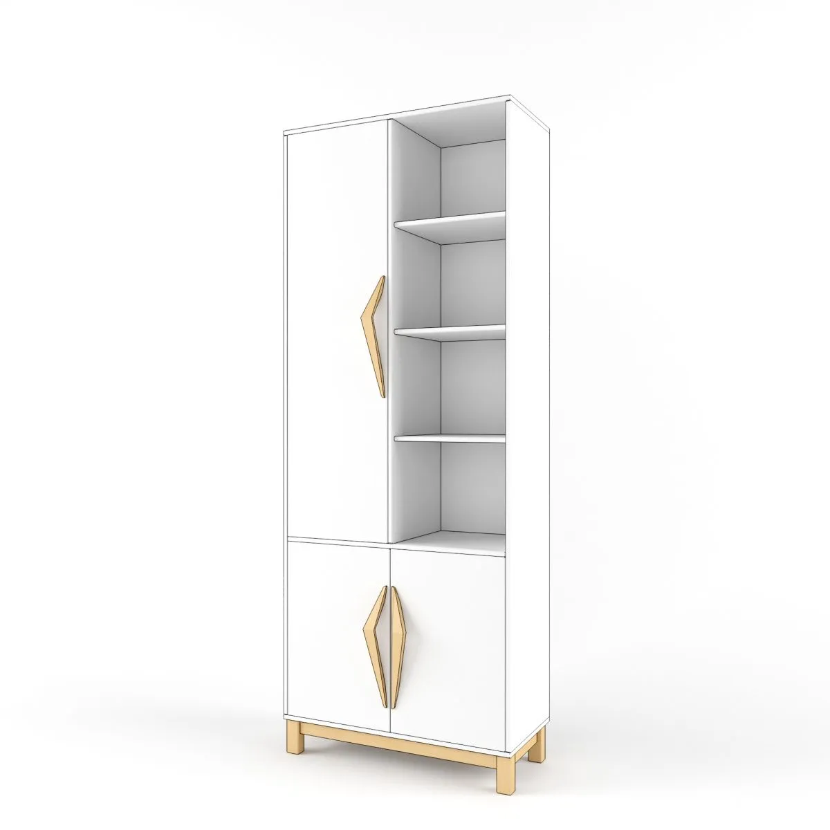 Стеллаж широкий левый