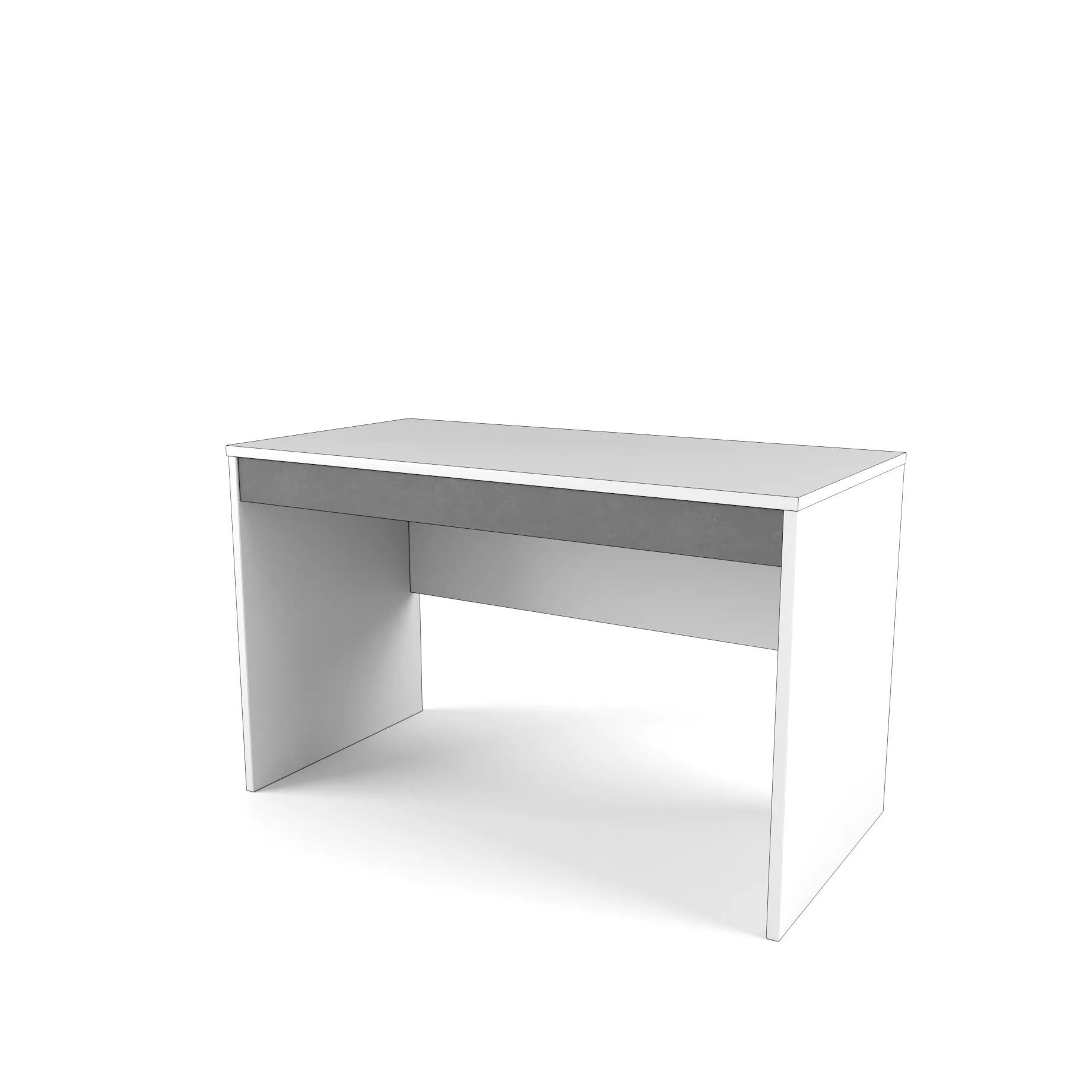 Стол с ящиком «2+2» серый