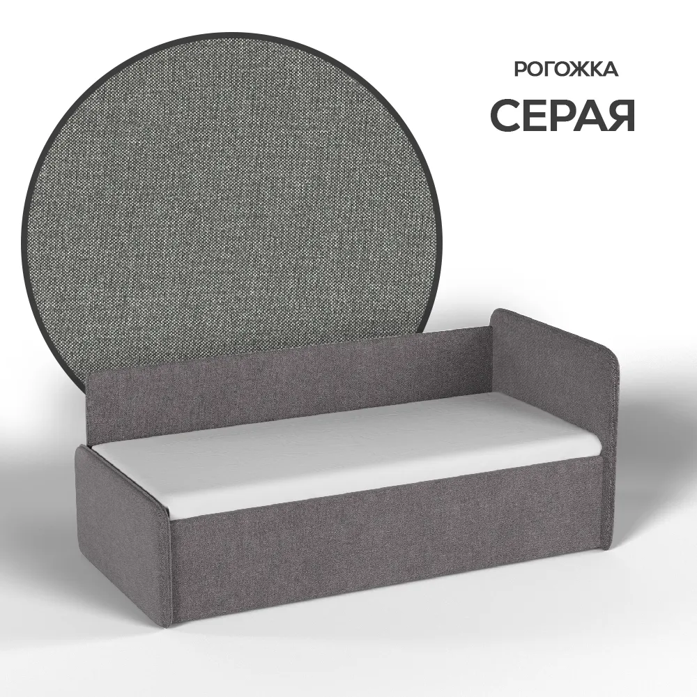 img-Тахта мягкая Айрис Рогожка Темно-серая 2