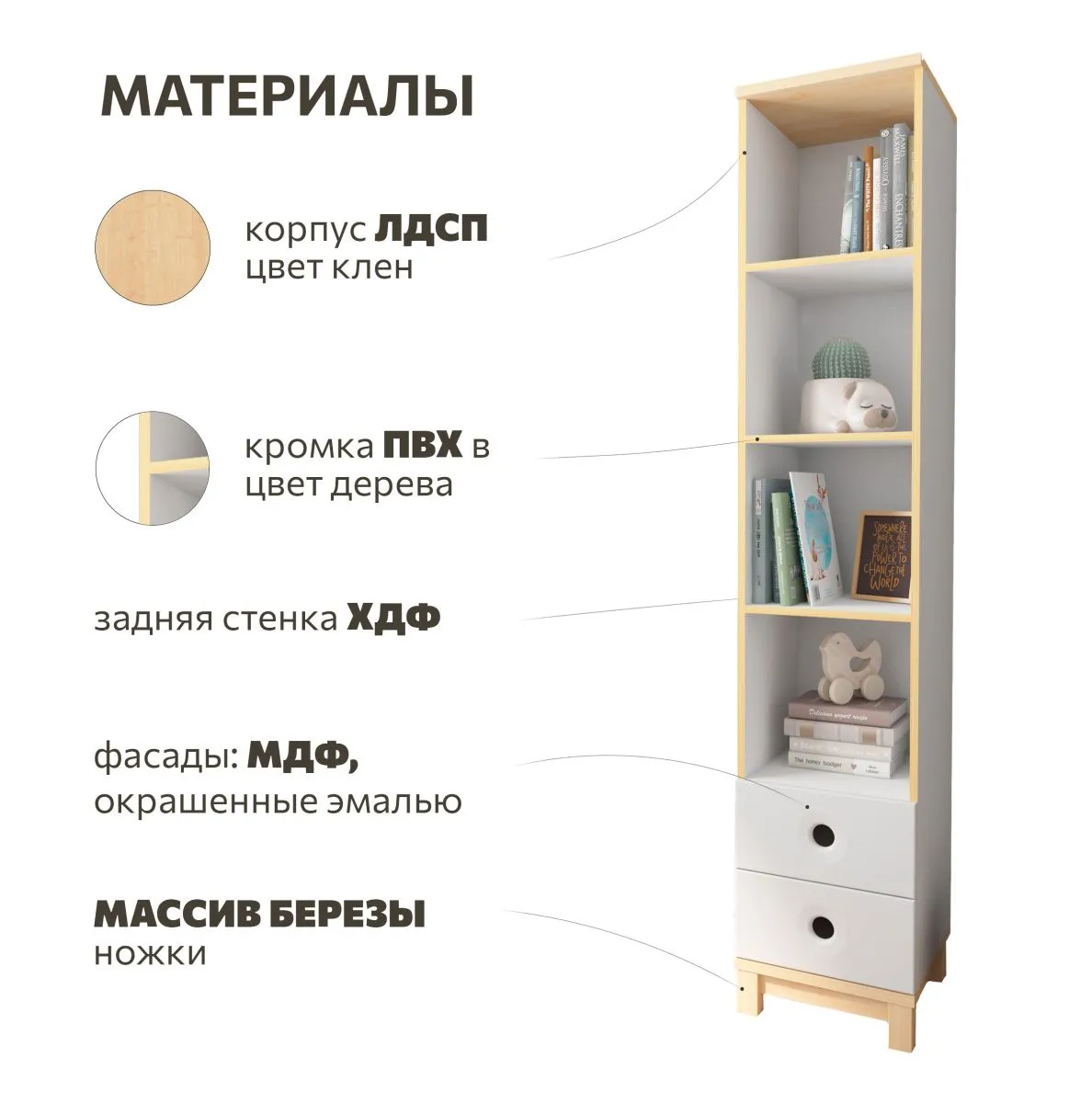 Стеллаж узкий 4