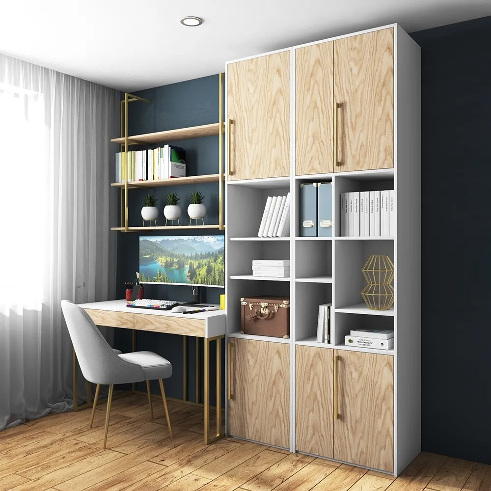 Уголок школьника «Современный Тури Белый Золото»