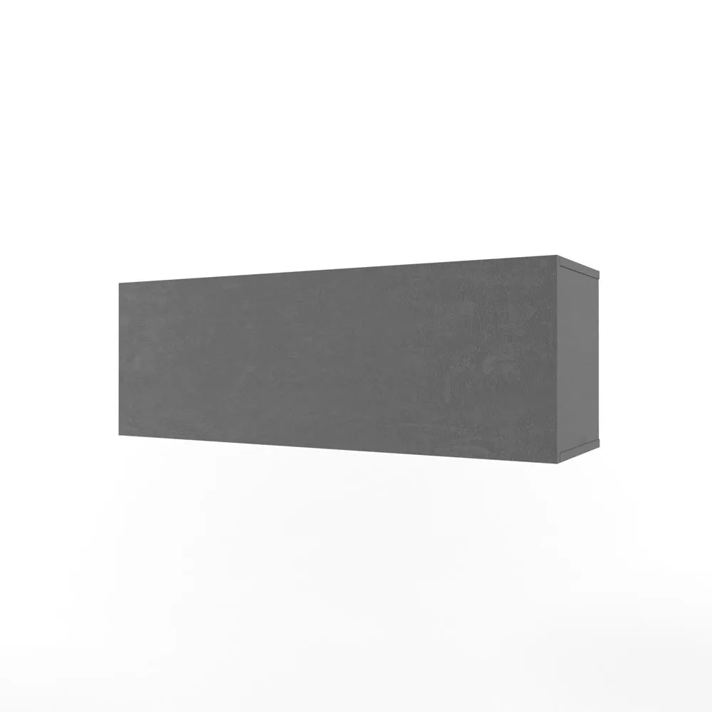 Полка 3 куба с фасадом серая