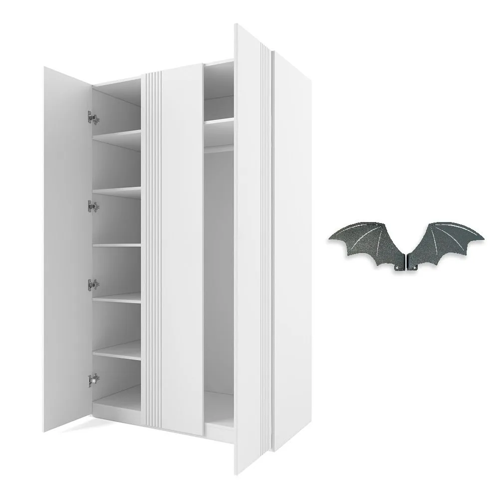 Шкаф 3х створчатый Мишель Белый Графит 2