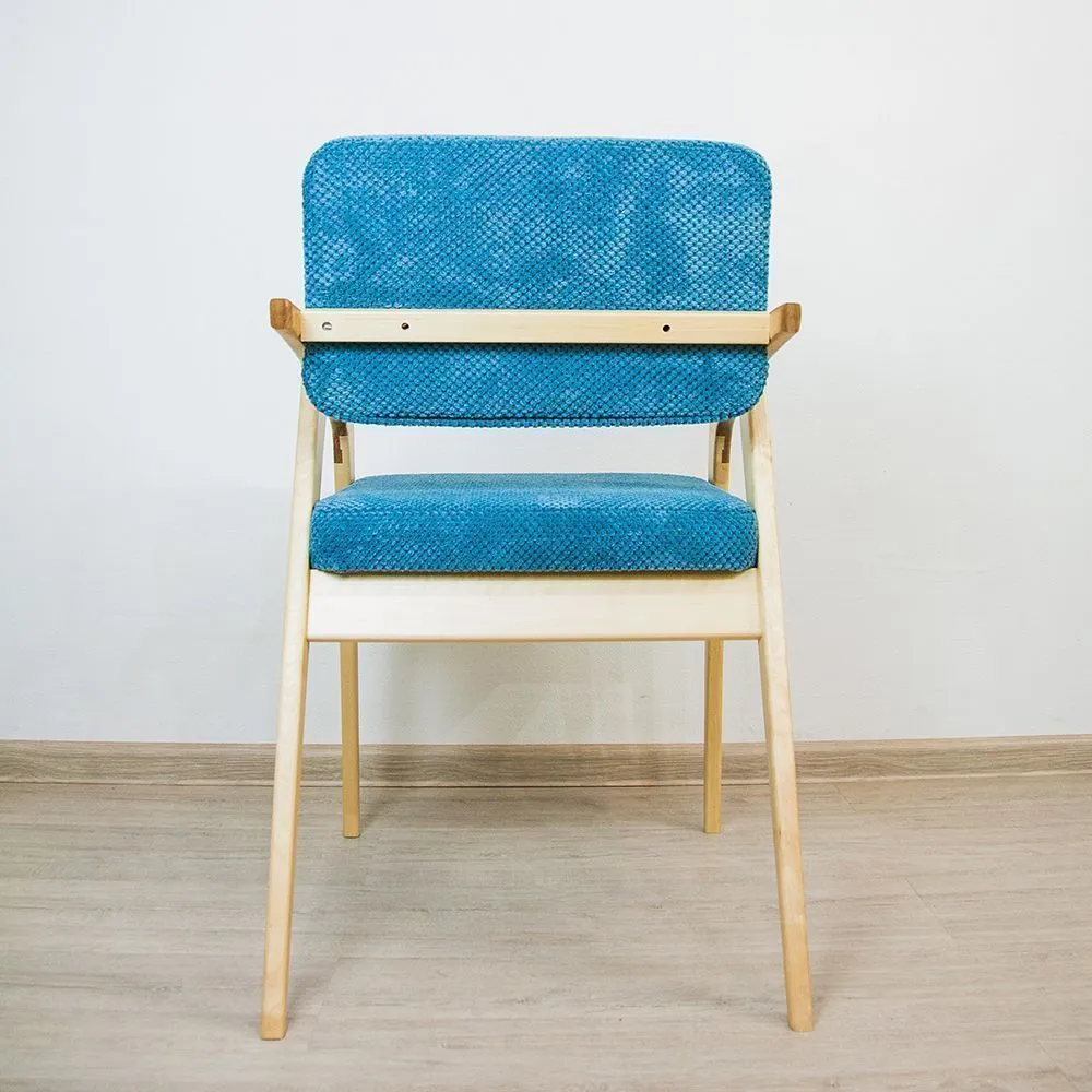 Стул «Бруно» Велюр CITUS голубой 8