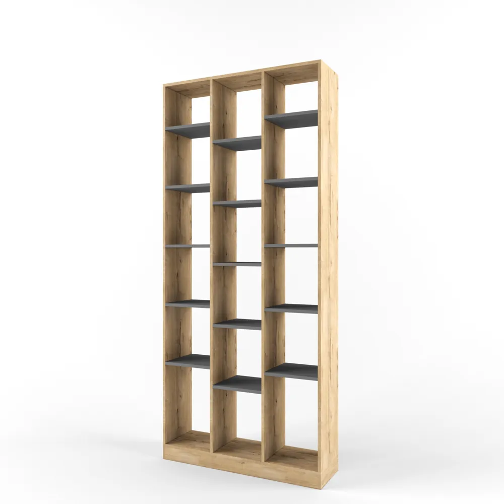 Стеллаж-перегородка «2+2» серый