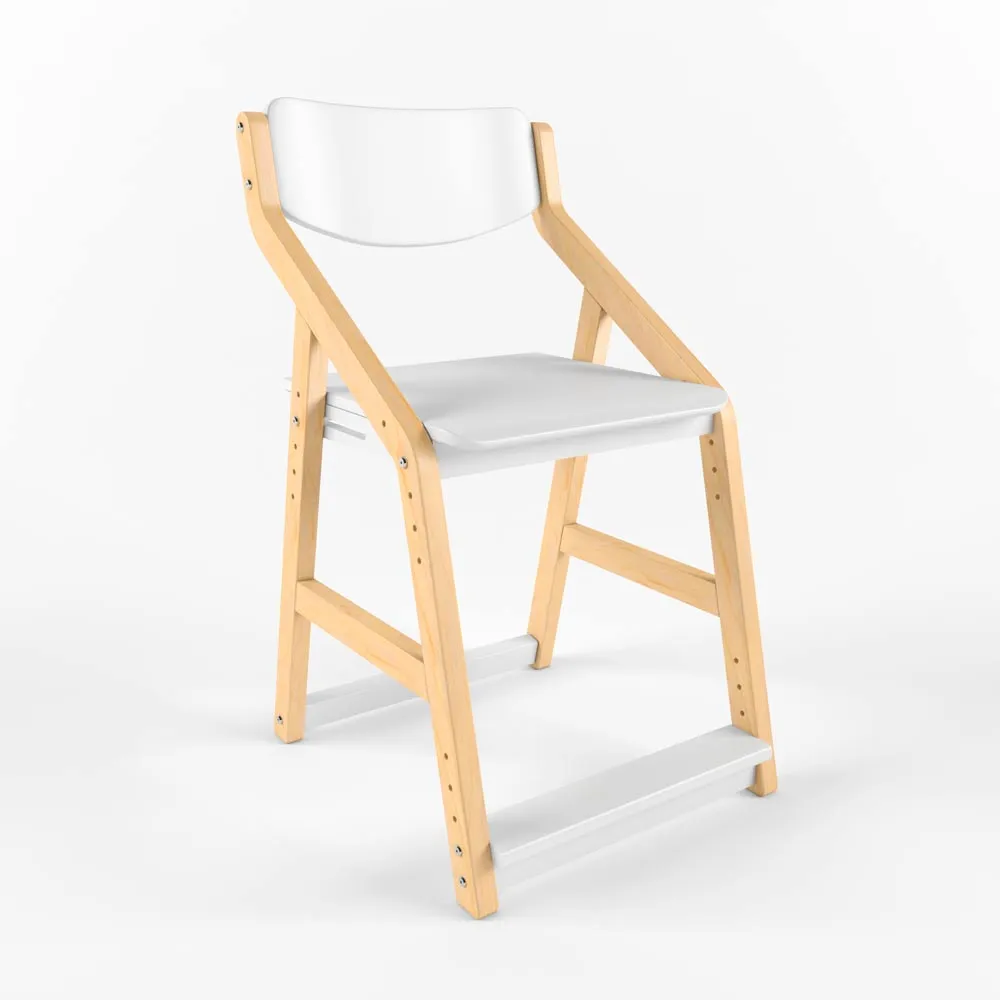 Стул растущий «Робин Wood» комбо белый