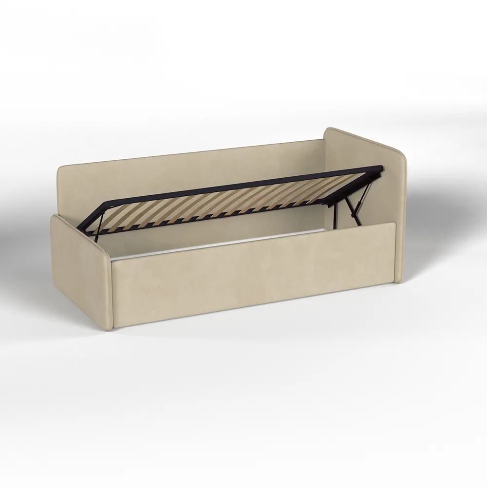 Тахта с подъемным механизмом Микровелюр Беж