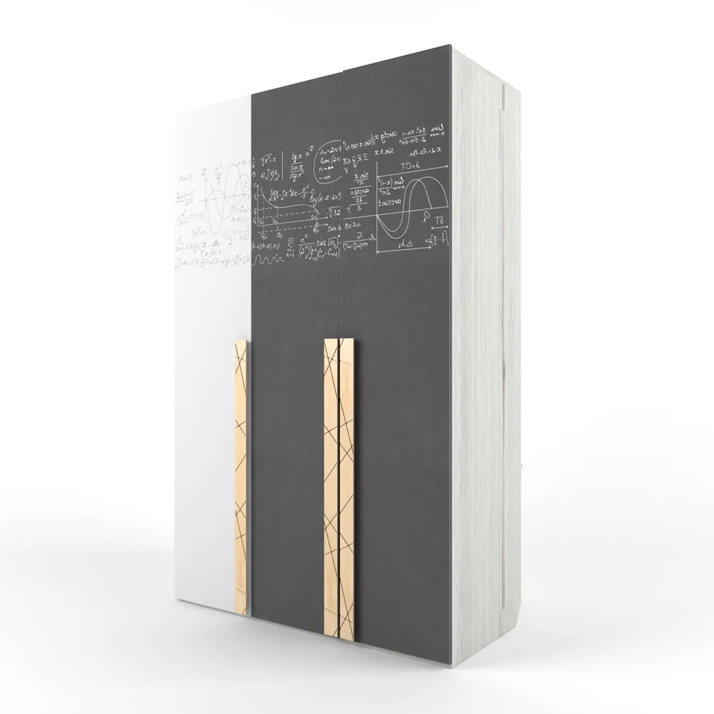 Шкаф 3-х створчатый с фотопечатью «Формулы»