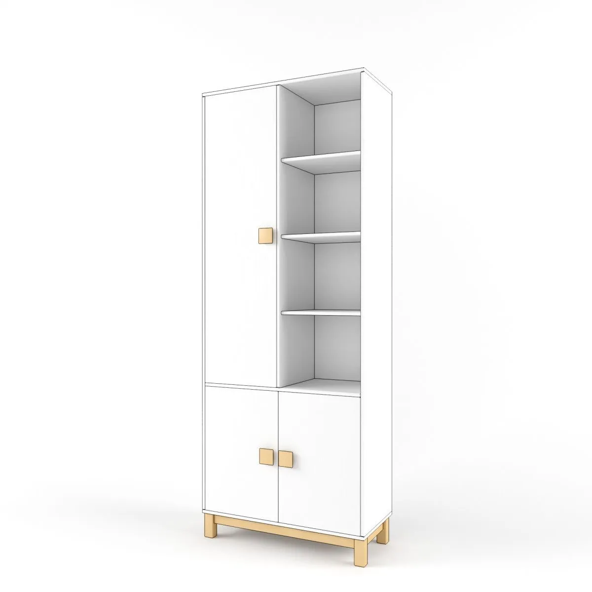 Стеллаж широкий левый