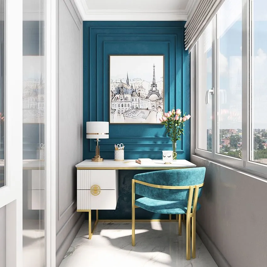 Дизайн детской комнаты с балконом