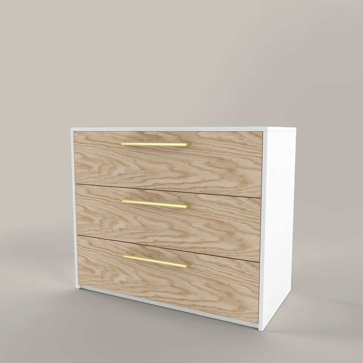 Комод Тури Белый Золото