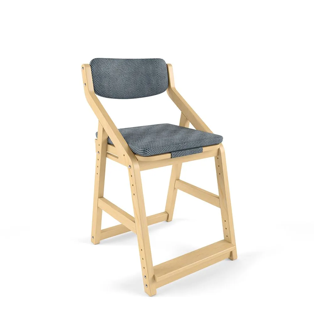 Чехол для стула Робин WOOD велюр CITUS темно-серый