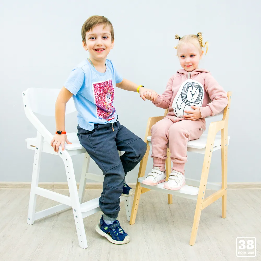 Стул растущий «Kids» комбо белый 6
