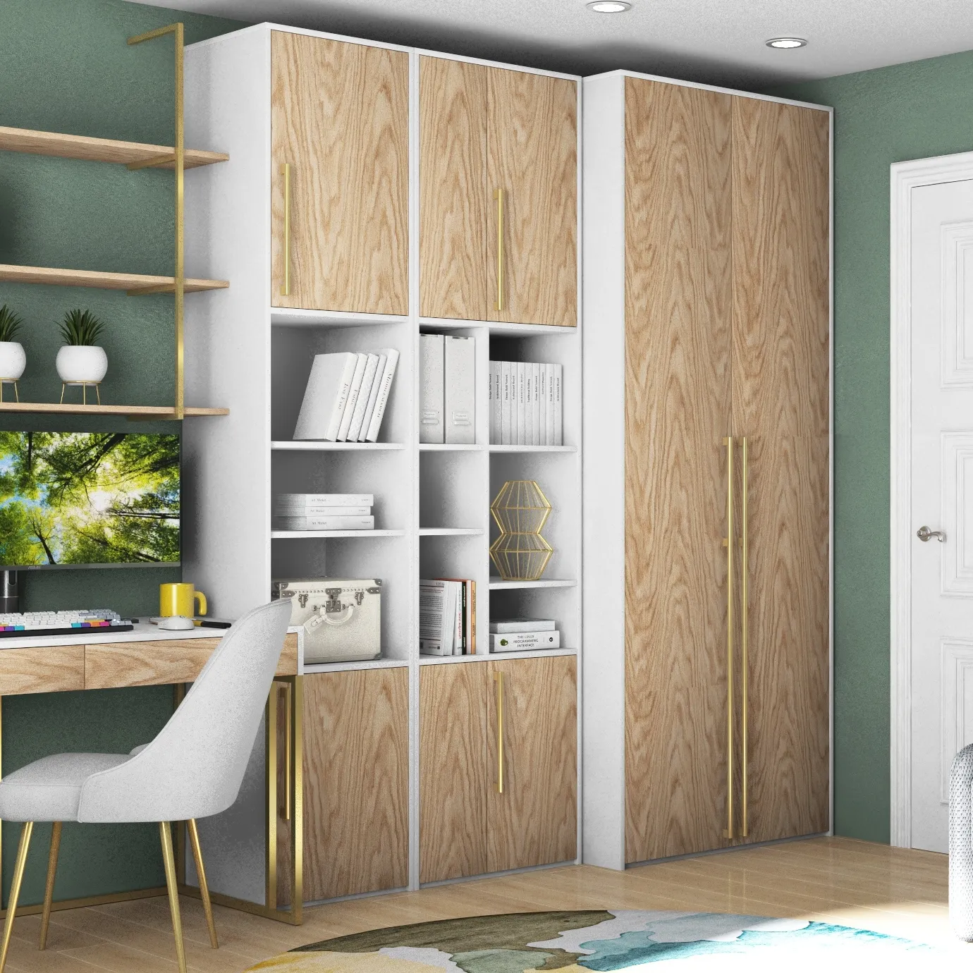 Система хранения «Тури Белый Золотой»