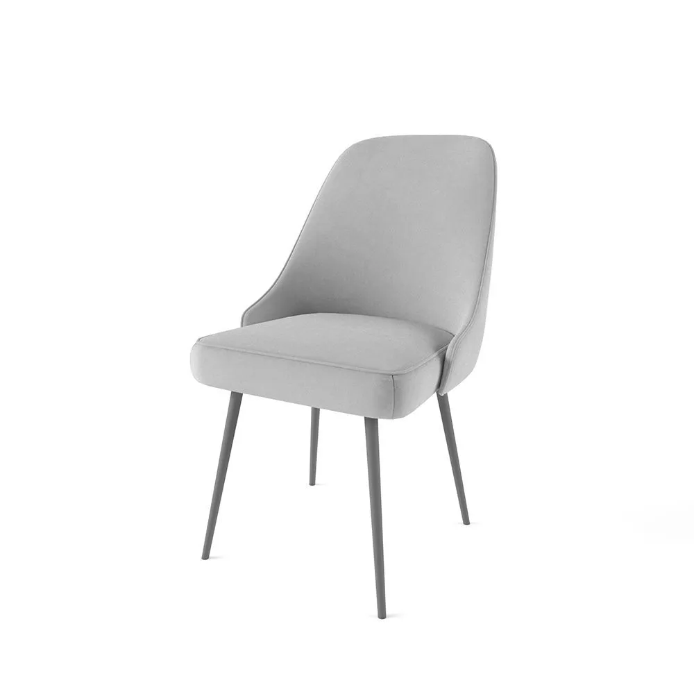 Стул «Афродита» Светло Серый / Серые ножки