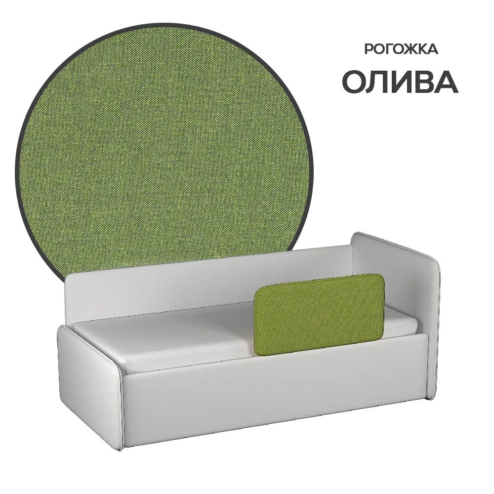 img-Бортик для тахты "Айрис" рогожка олива 3