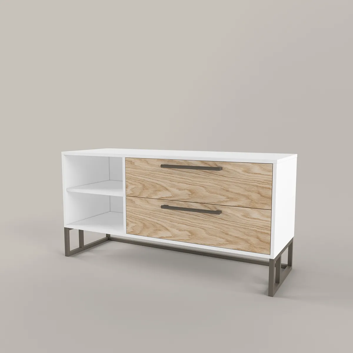 Тумба ТV Тури Белый Графит