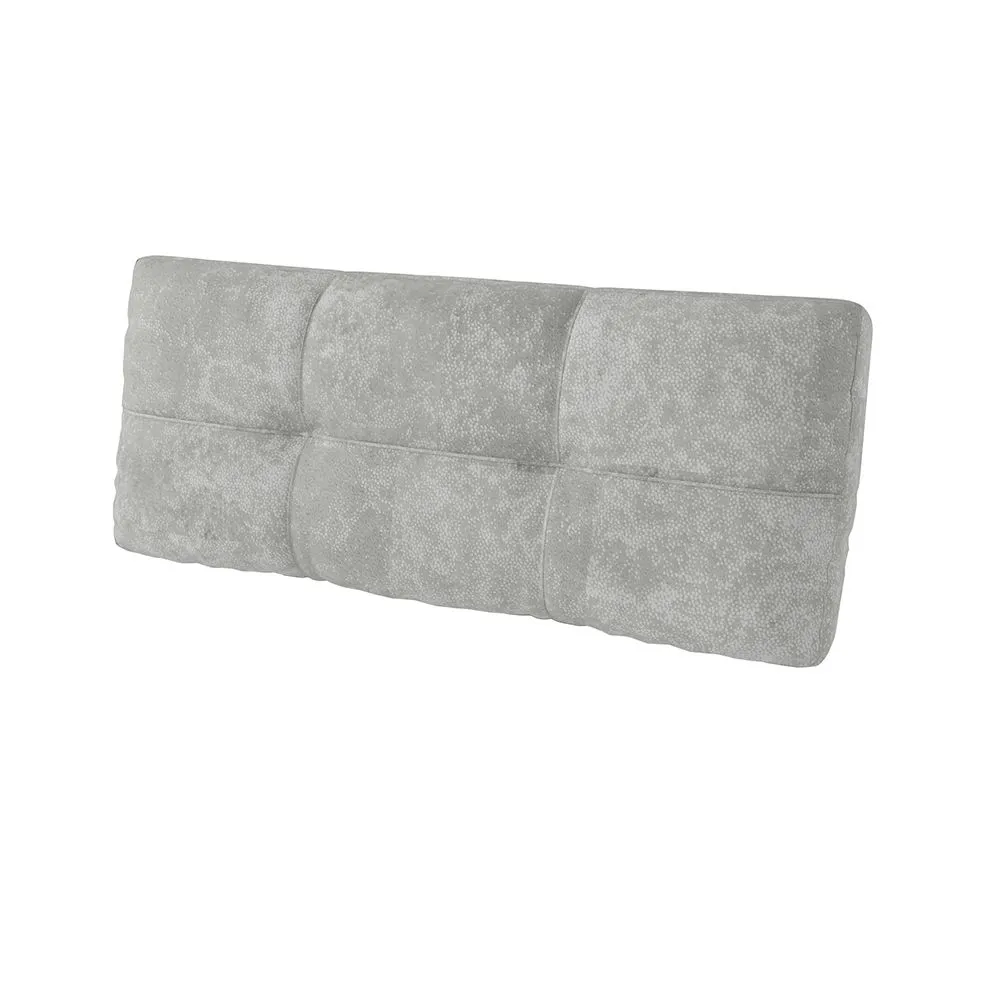 Подушка диванная микровелюр Moon серый