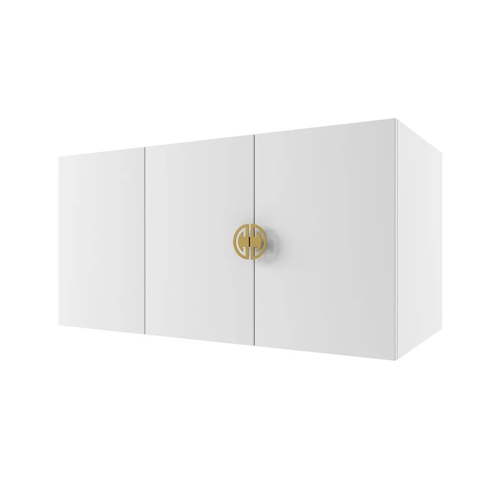 img-Антресоль для для 3-х ств. шкафа Мишель Белый Золото 1