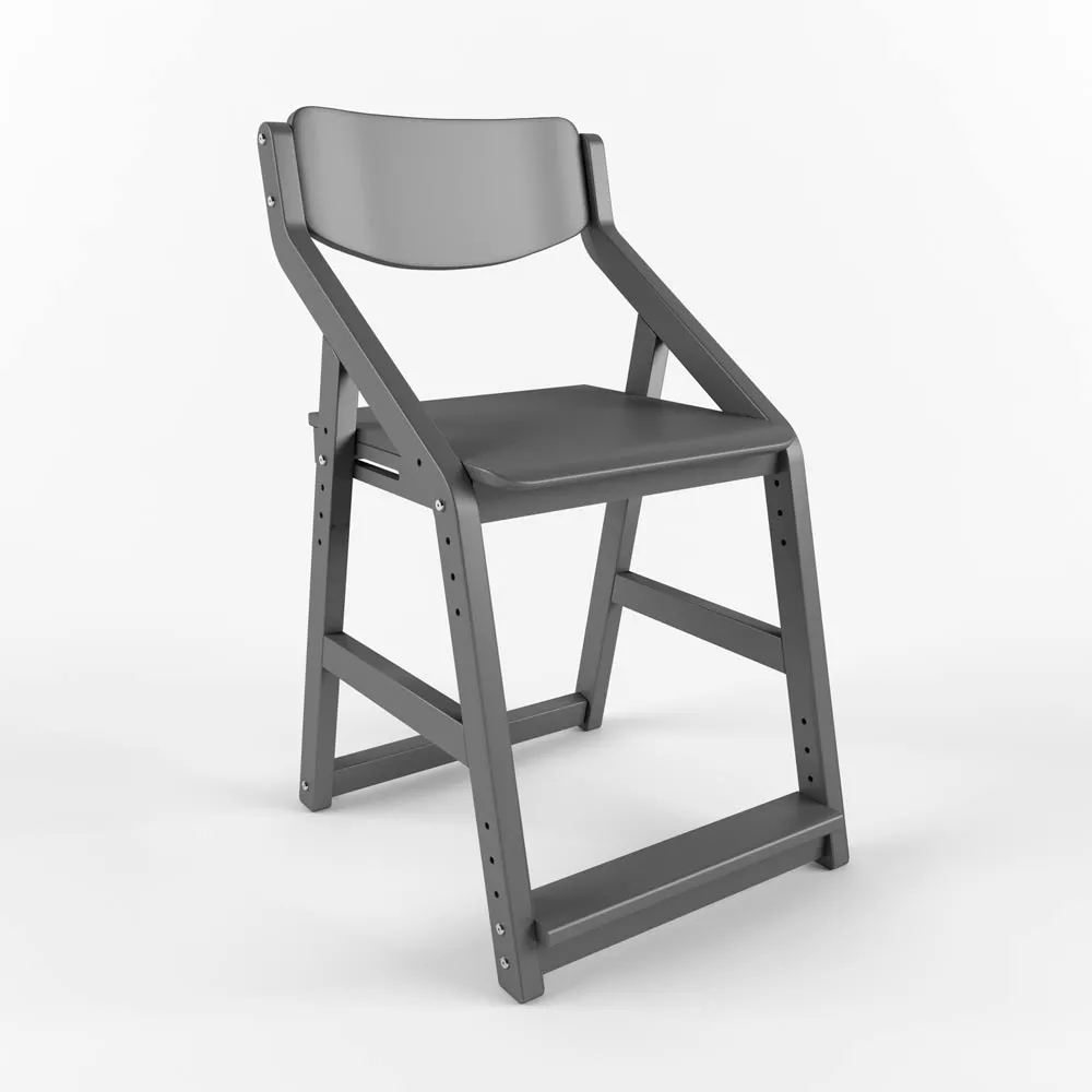 Стул растущий «Робин Wood» серый