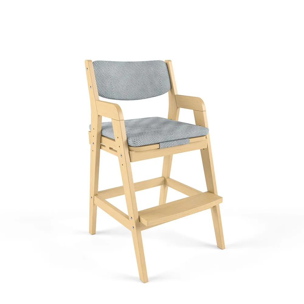 img-Чехол для стула Робин WOOD велюр серый 11
