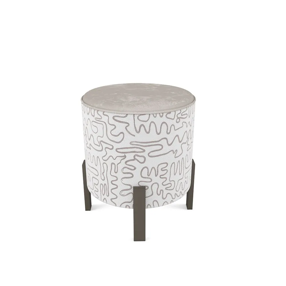 Пуф Латте + Инкас, ножки белые 1