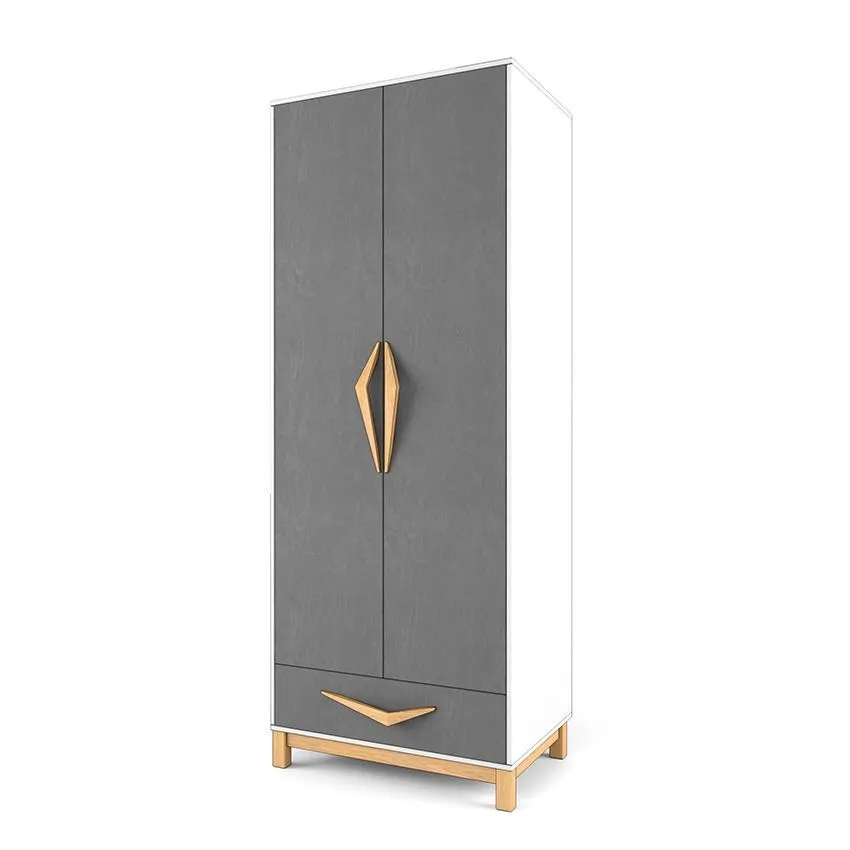 Шкаф 2+2 лайт Серый