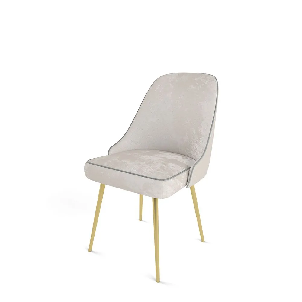 Стул «Афродита» Латте / Золотые ножки 1