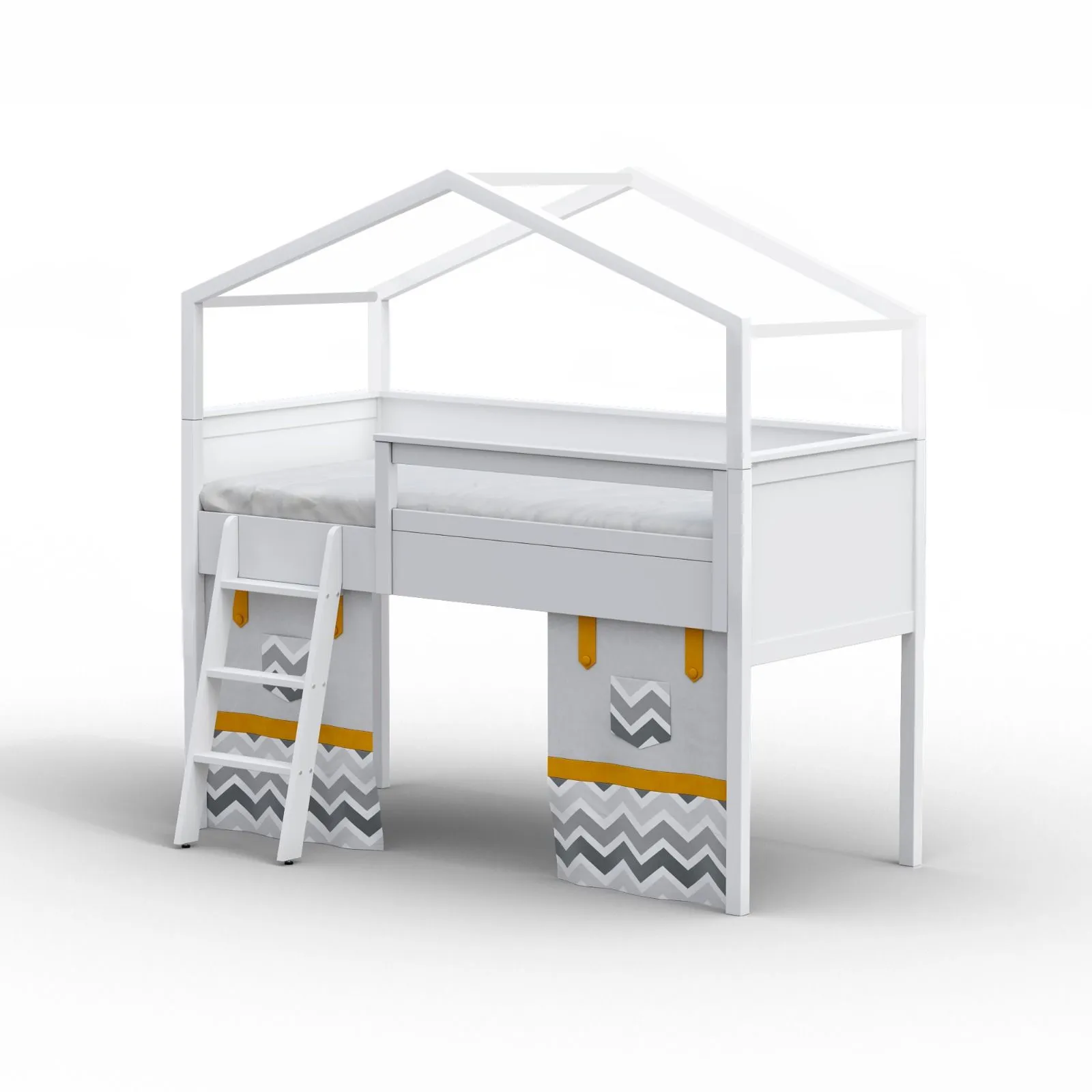 Комплект текстиля «Литл Форест» №2 - ЗигЗаг с карманами