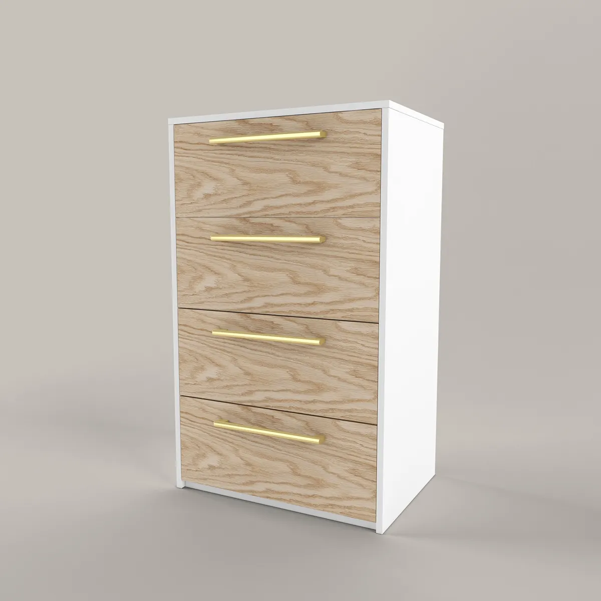 Комод высокий Тури Белый