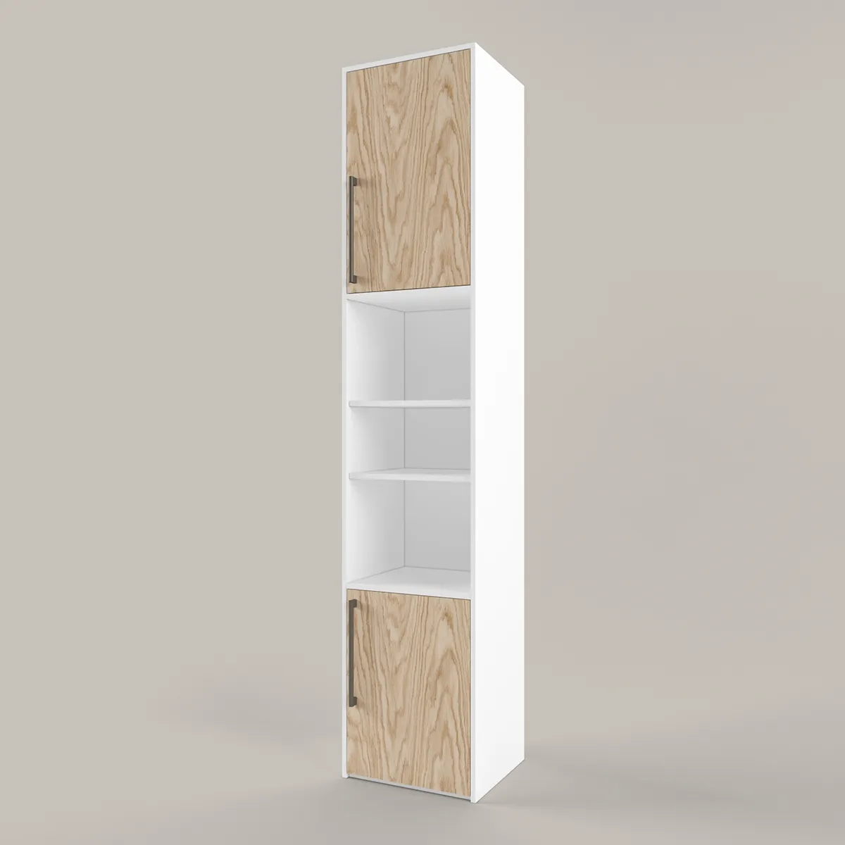 Стеллаж Тури Белый Графит