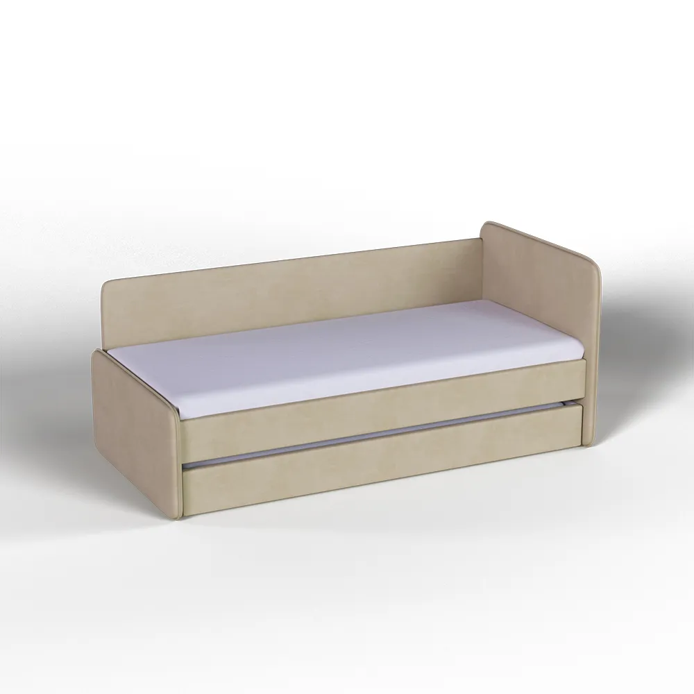 Тахта мягкая Айрис Микровелюр Беж с доп. спальным местом