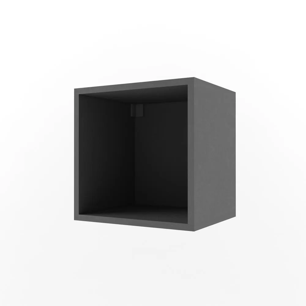 Полка куб серая