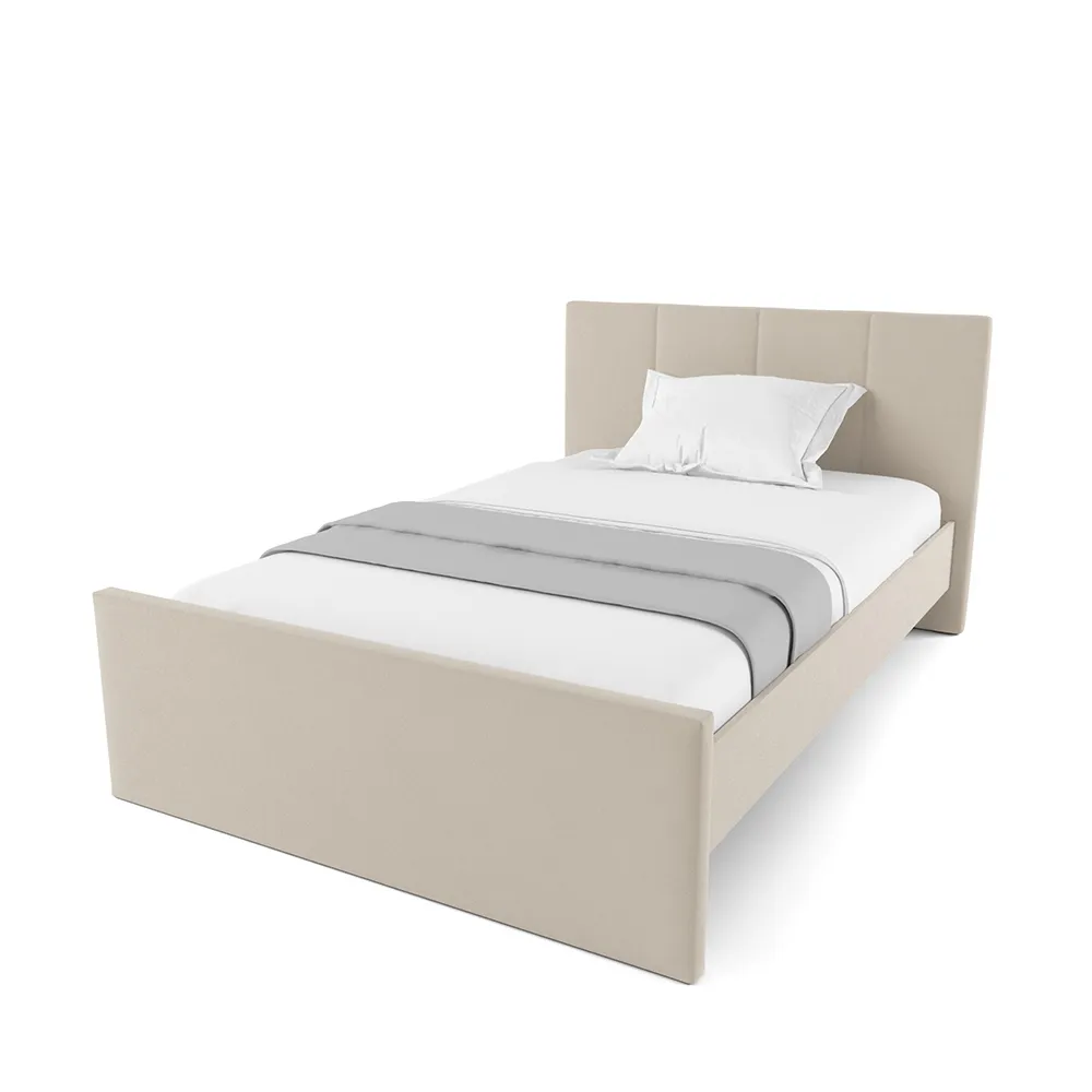 Кровать Мягкая Островная Мишель Бежевая 1200