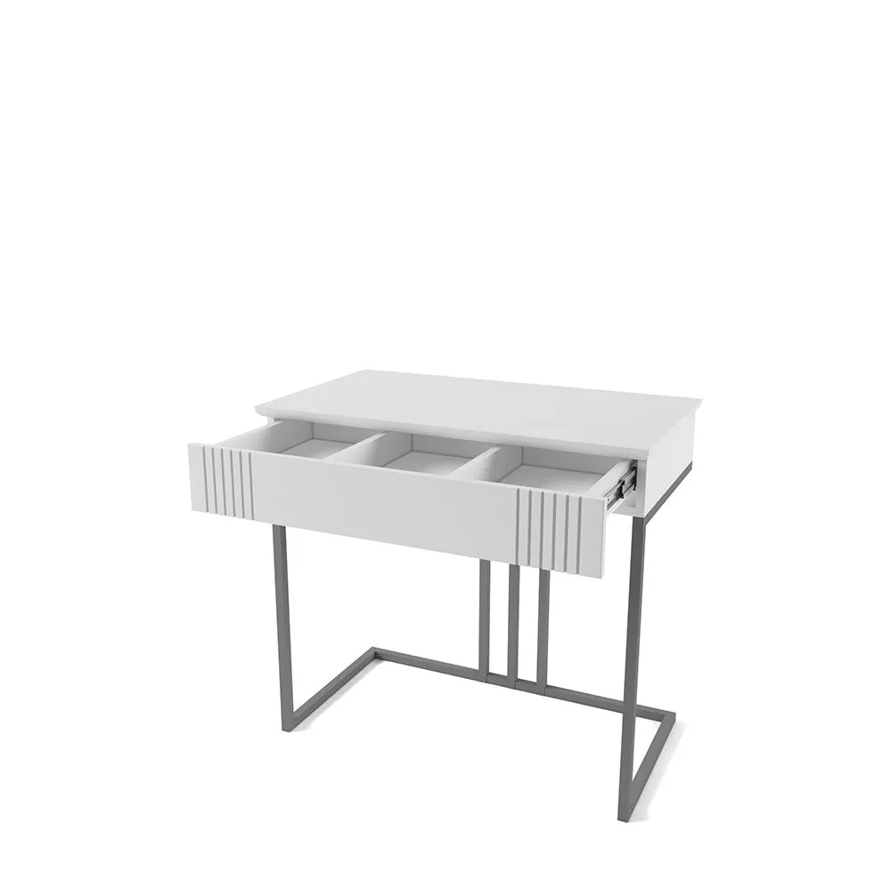 Столик туалетный Мишель Белый Графит 2