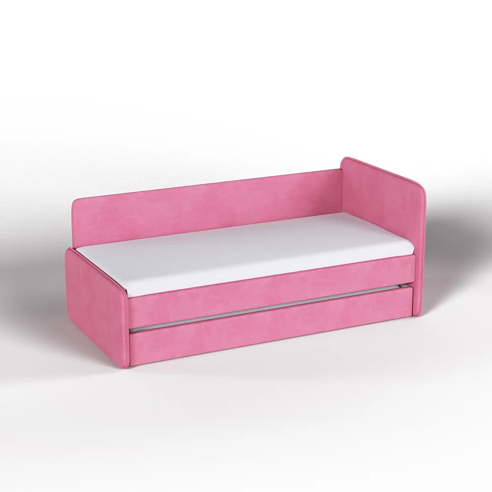 Тахта мягкая Айрис Микровелюр барби с доп. спальным местом