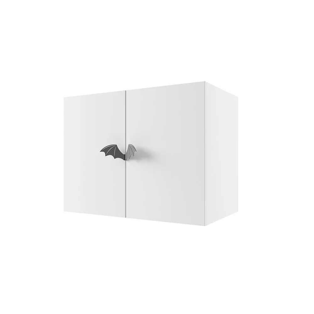 Антресоль для книжного шкафа Мишель Белый графит 1