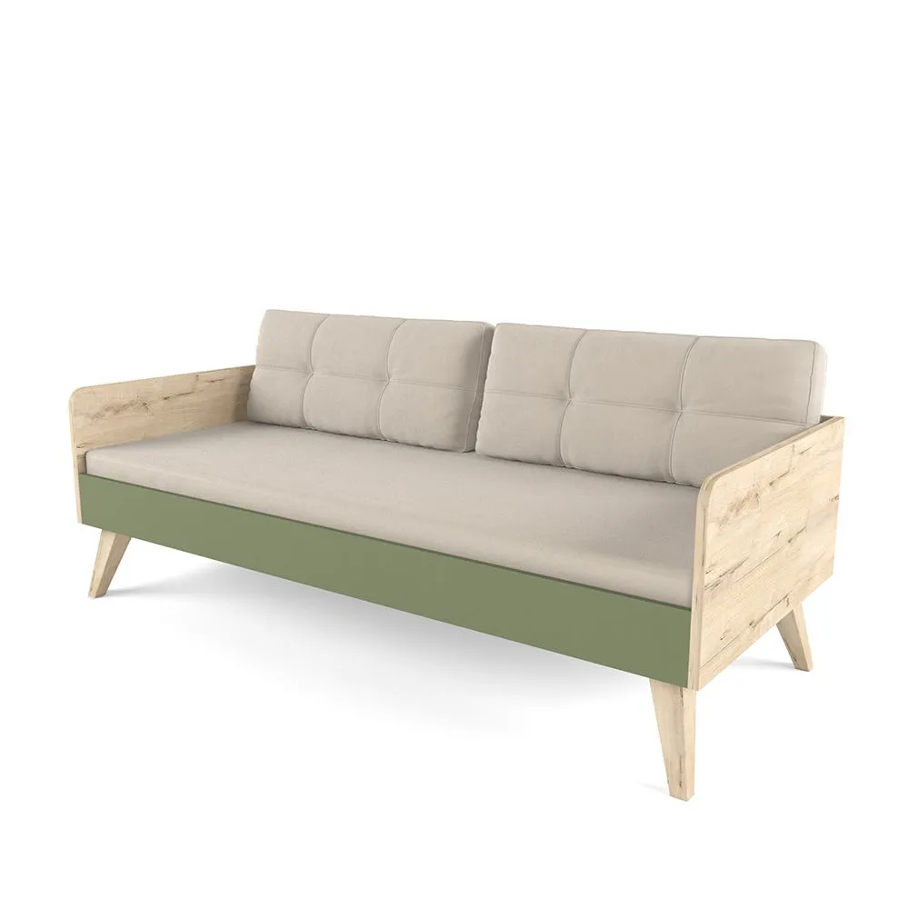 Наматрасник + подушки Микровелюр Бежевый 4