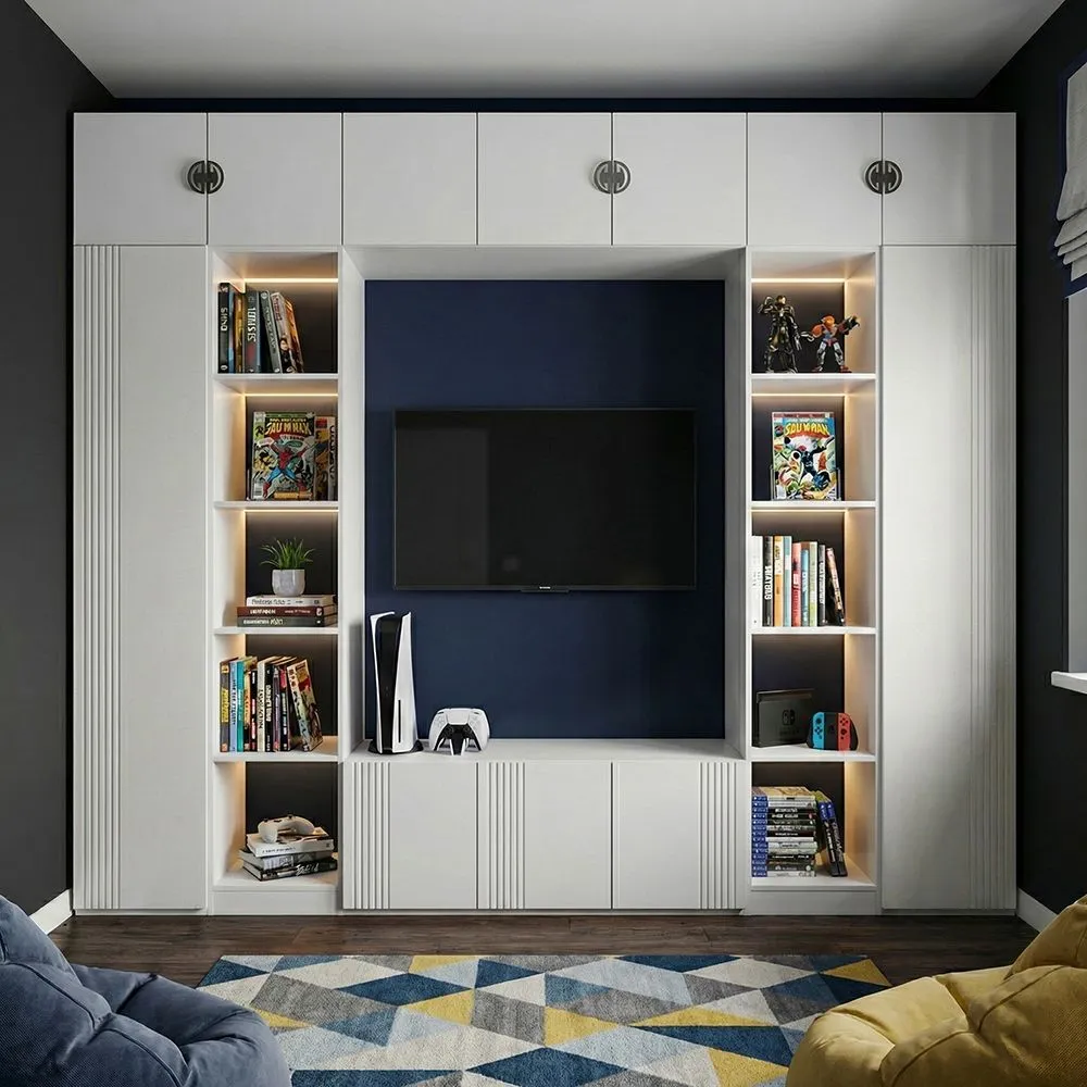 ТВ-зона в гостинной «Мишель»