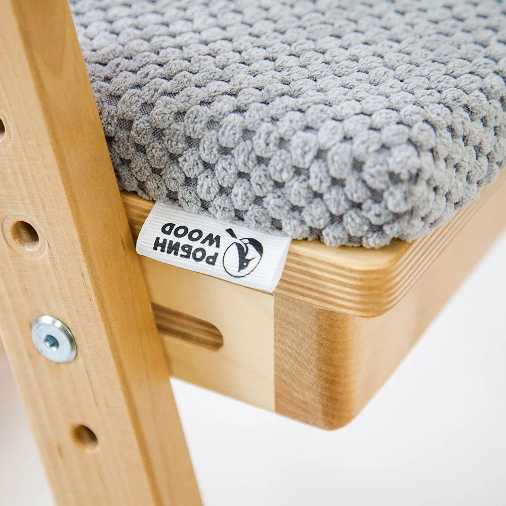 img-Чехол для стула Робин WOOD велюр серый 5