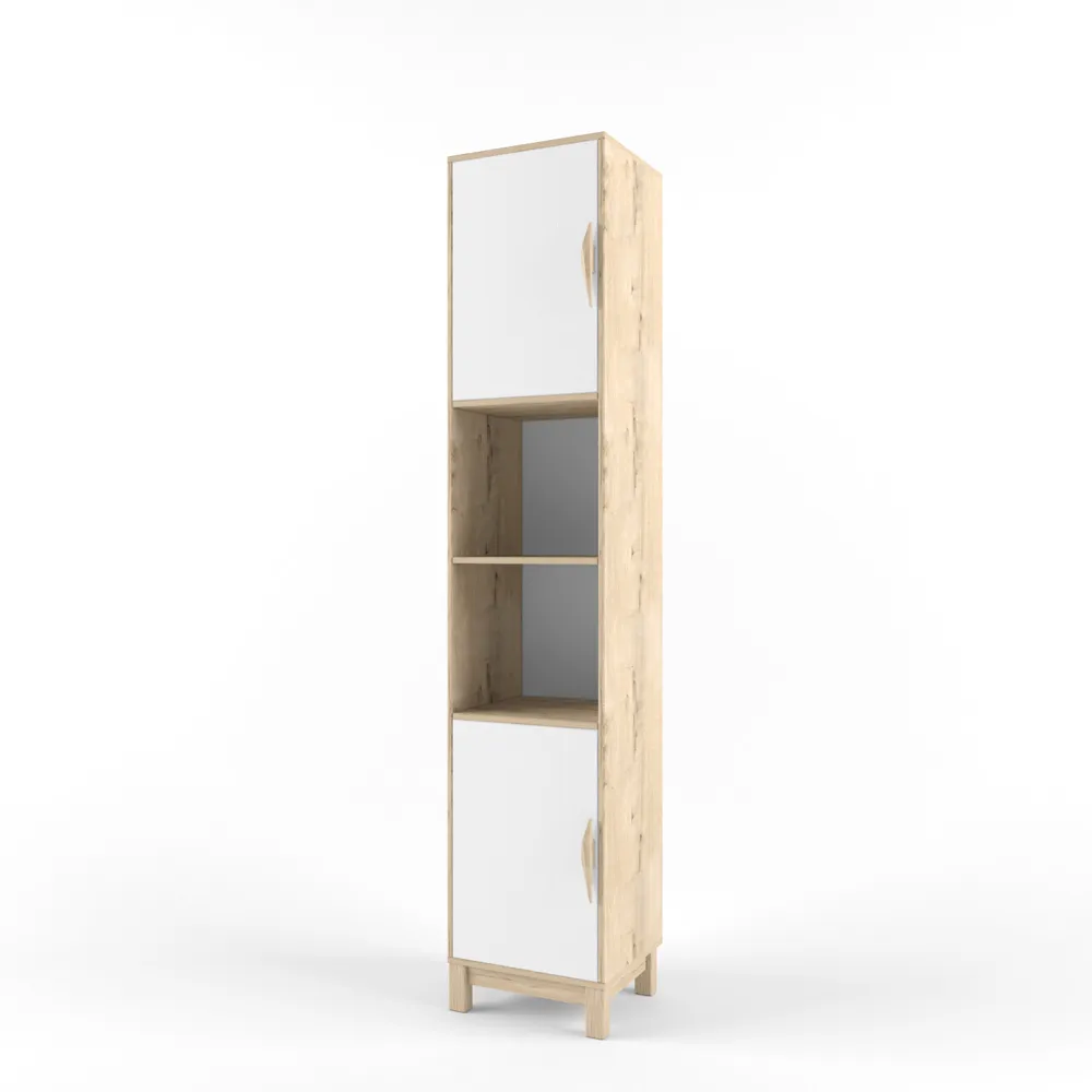 Стеллаж узкий левый «2+2» белый