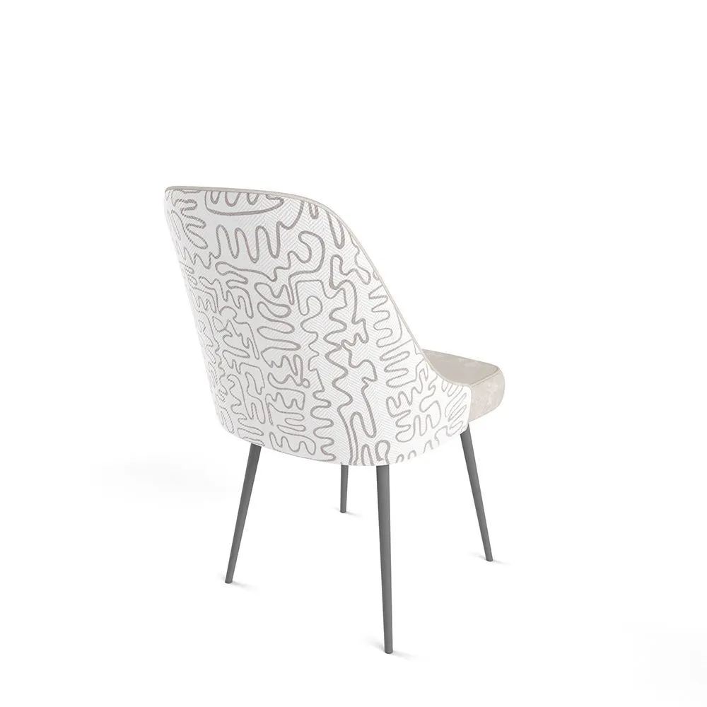 Стул «Афродита» Латте + Инкас / Серые ножки 1